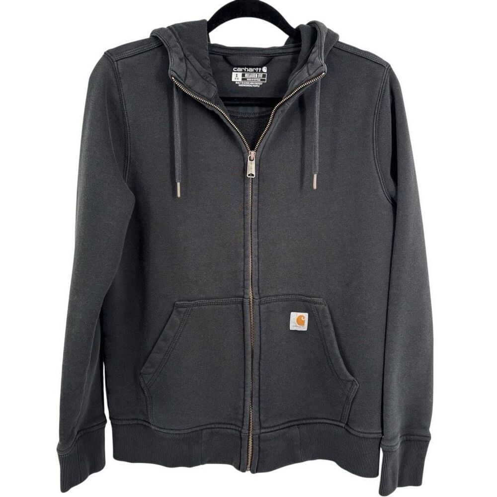 Carhartt Vintage Heavyweight Hoodie Jacket Black‎ Size Women’s Small